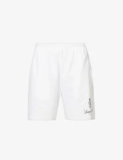 Vendome Brand-print Cotton-jersey Shorts