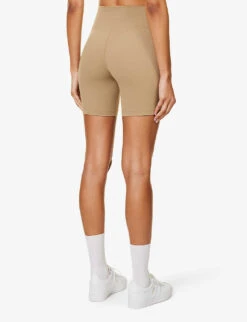 Runner Logo-print High-rise Stretch-woven Shorts -Reiss Shop R04205133 ESPRESSOWHITE ALT03