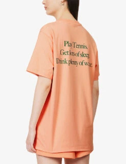 Lacoste X Sporty & Rich Play Brand-print Cotton-jersey T-shirt -Reiss Shop R04205199 RECIFAL ALT03