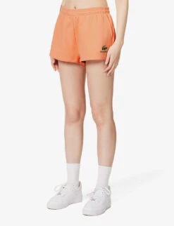 Lacoste X Sporty & Rich Disco Brand-print Cotton-jersey Shorts -Reiss Shop R04205207 RECIFAL ALT02