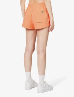 Lacoste X Sporty & Rich Disco Brand-print Cotton-jersey Shorts -Reiss Shop R04205207 RECIFAL ALT03